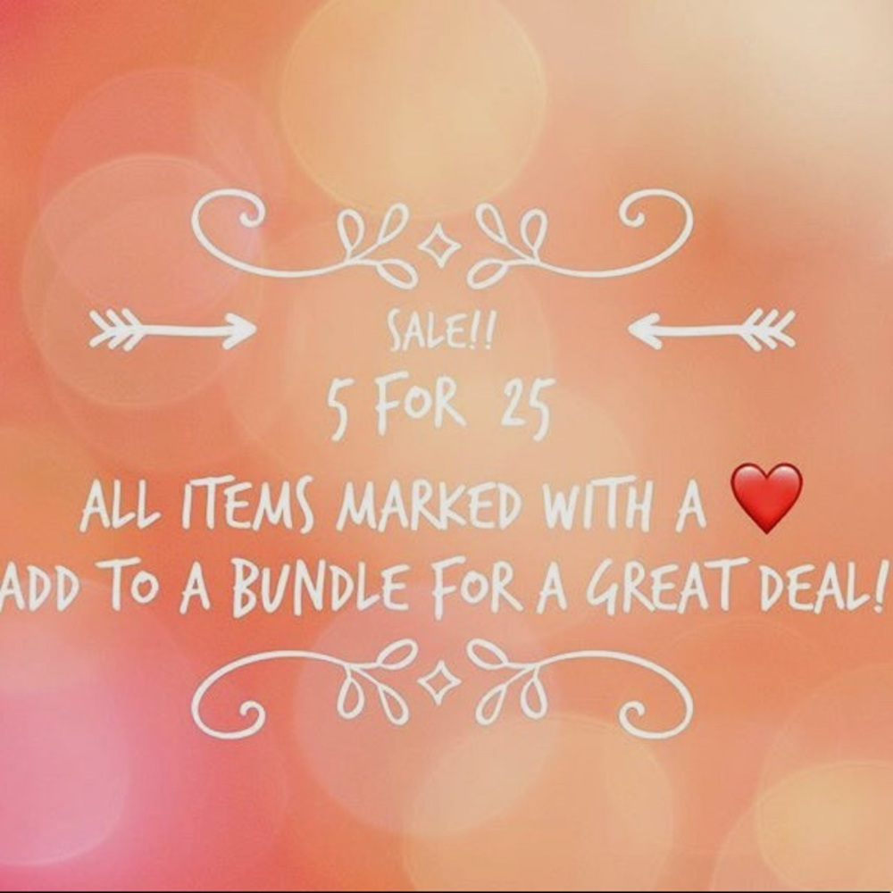 CLOSET SALE!! Any item with a ❤️ 5 for $25